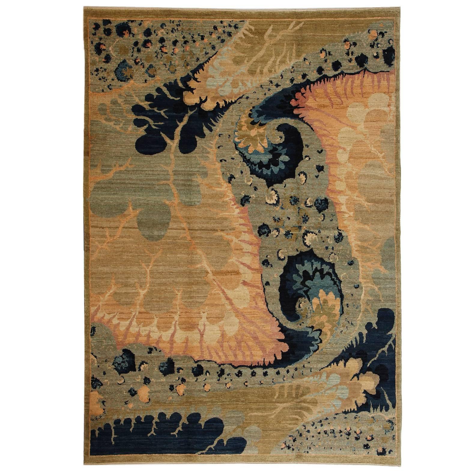 Orley Shabahang Signature Carpet in Handspun Wool and Organic Vegetable Dyes