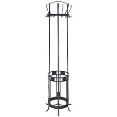 Wrought Iron Coat Rack Umbrella Stand