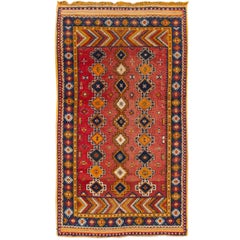 Early 20th Century Antique Moroccan Tribal Wool Rug 
