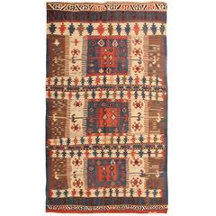 Exceptional Rare Antique 19th Century Turkish Kilim
