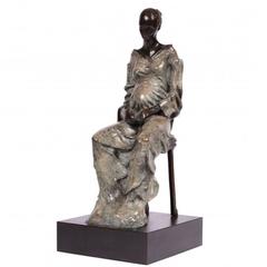 Malka Rosenstein 
Israeli, 20th Century
 Bronze Sculpture, "Pregnancy"