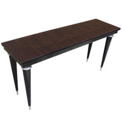 French Art Deco Macassar Ebony Console Table