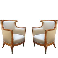 Fine Pair of Neoclassical Bergeres 10