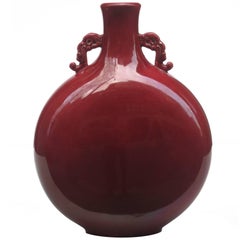 Ceramic Moon Flask Vase by Paul Milet
