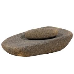 Central American Grain Grinding Stone Mortar