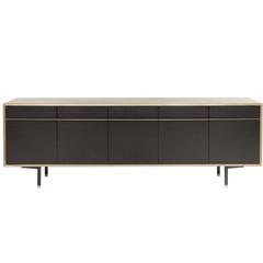 Tompkins Five-Door Sideboard in Customizable Metal, Resin and Wood