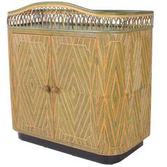 Art Deco Rattan Bar or Server 12