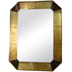 Murano Glass Frame Mirror, Italy, 1960s