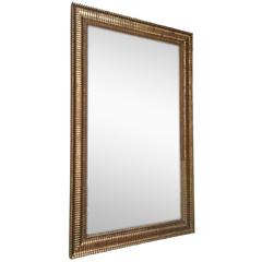 19th Century Gold Gilt Reed Frame Mirror, France