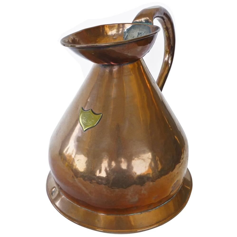 English Copper One Gallon Measure, Stephen Keeff For Sale