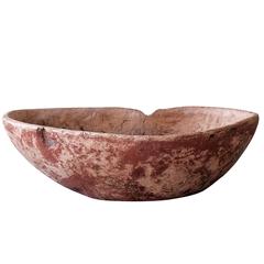 19th Century Swedish Root Wood Bowl