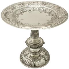 Antique Victorian Scottish Sterling Silver Tazza 2