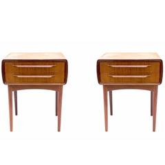 Pair of Rare Johannes Andersen Night Tables in Teak