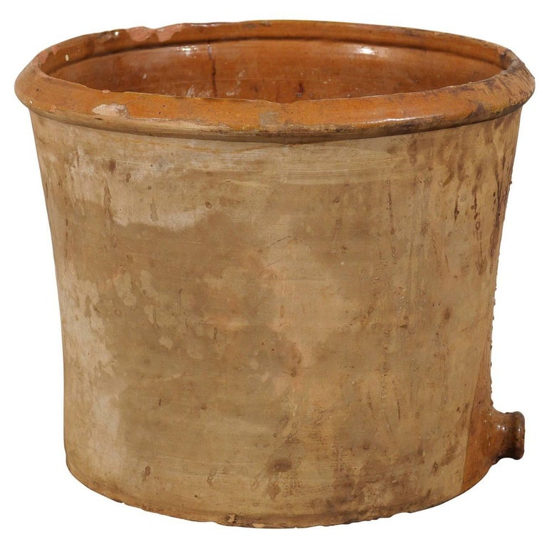 Spanish Antique Clay Pot with Spout at the Bottom from the 19th Century
