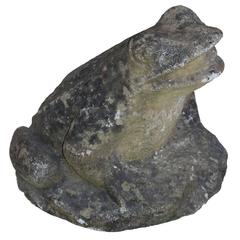 Large Vintage English Stone Toad