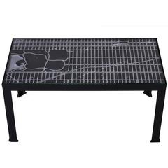 "Manhattan" Coffee Table in Black Marquina Marble