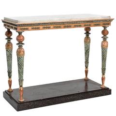 Late Gustavian Polychrome Console Table 11