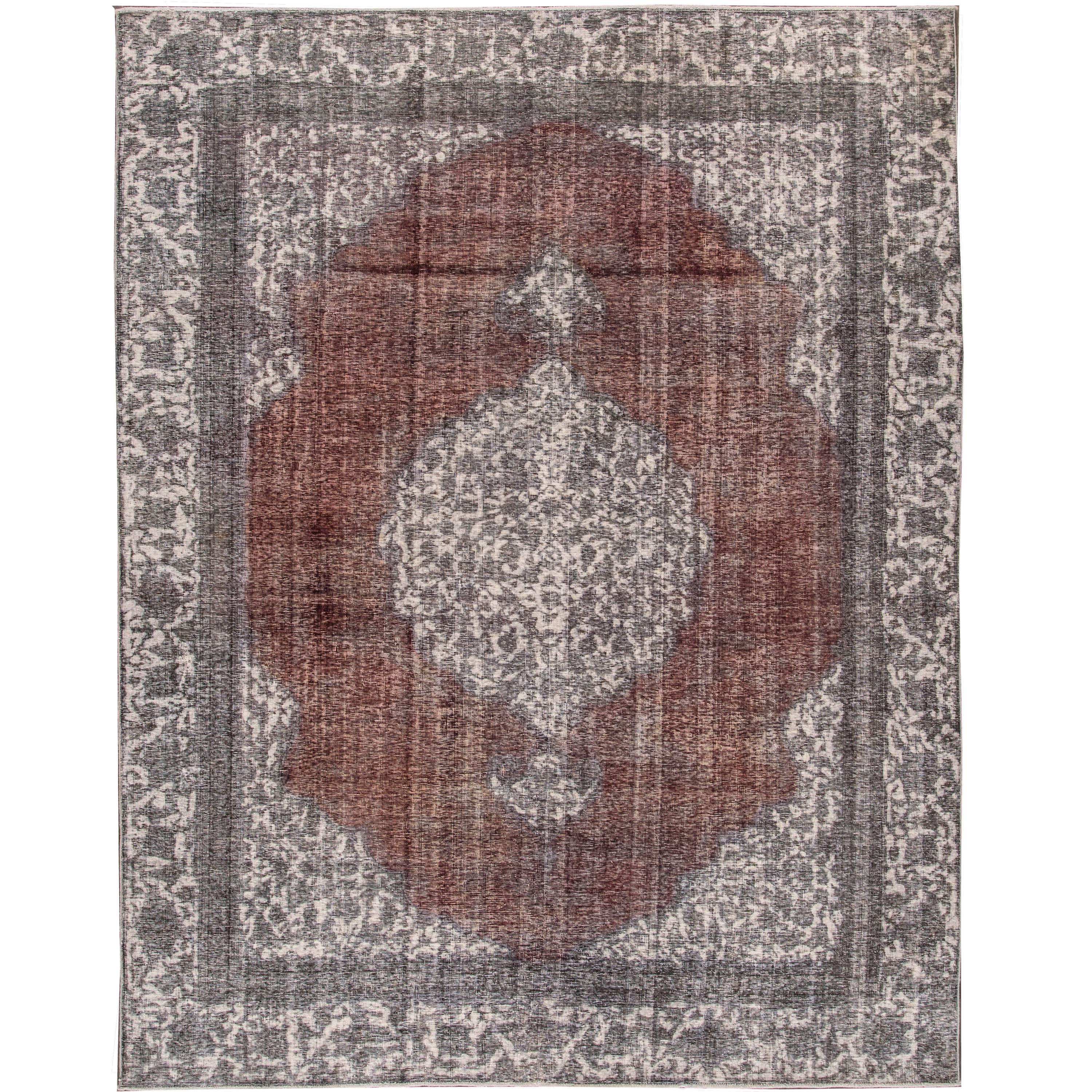 21st Century Contemporary Red Overdyed Pakistani Rug For Sale