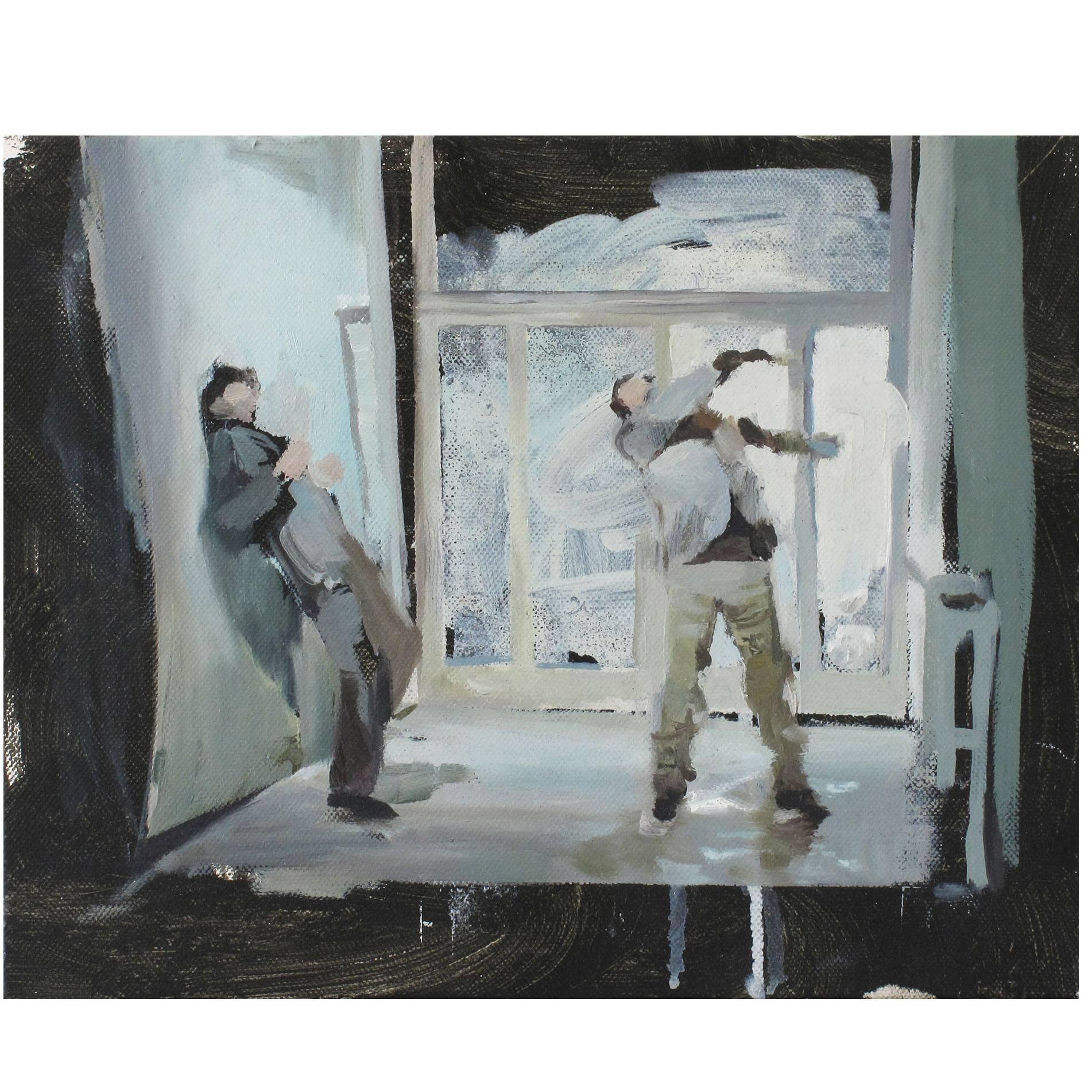 Daniel Pitin 'Action' 2008, Oil on Canvas by Contemporary Czech Artist For Sale