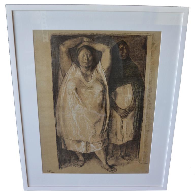 1954 Charcoal Drawing by Spanish Artist Josep María García Llort at 1stdibs