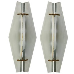 Rare Pair of No. 1937 Wall or Ceiling Light by Max Ingrand for Fontana Arte