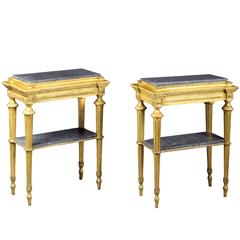 Antique Pair of Giltwood Jardinieres