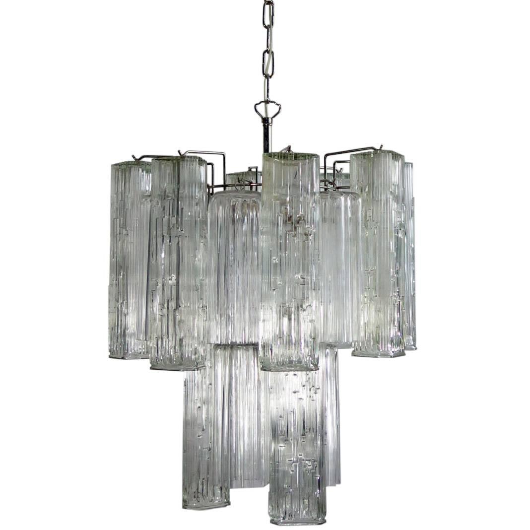 Murano Glass Chandelier in Italy For Sale