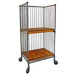 Caged Book Bindery Cart