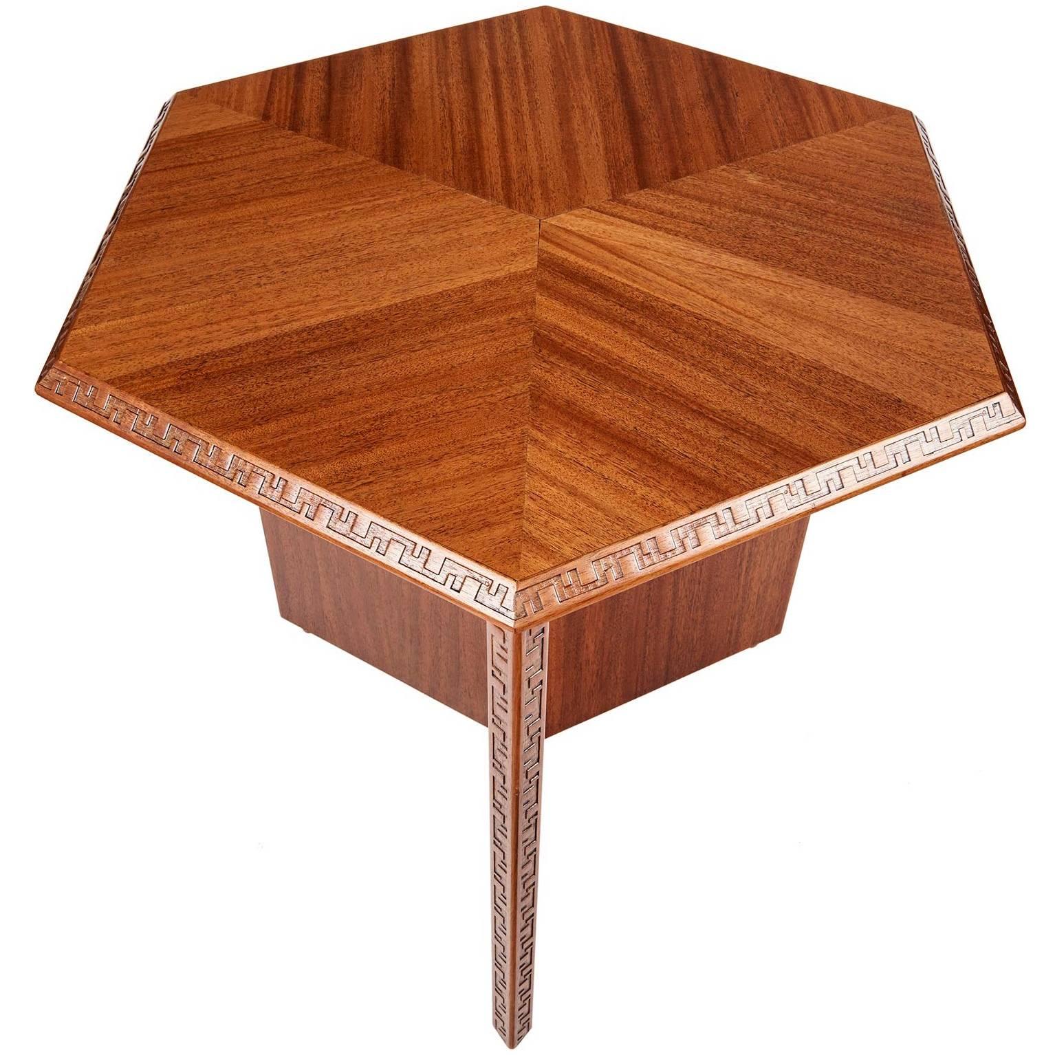 Mahogany Side Table by Frank Lloyd Wright