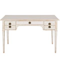 Directoire Style White-Painted Writing Table