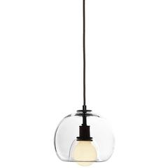 Eres Clear, Handblown Glass Orb Pendant Light 11