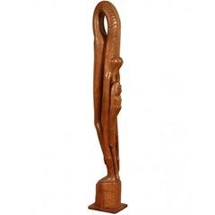 Roger Francois ( Haitian, 1928-2013) Wood Figural Sculpture