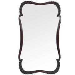 Elegant Large Scale 1940s Scalloped Mirror 3