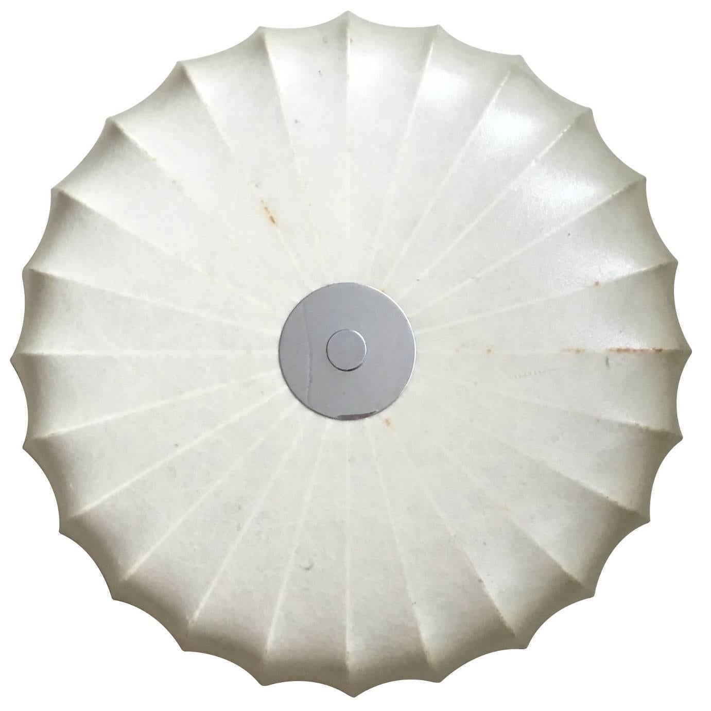 Achille Castiglioni, Italian Flush Cocoon Ceiling Light, 1960s