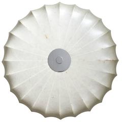Achille Castiglioni, Italian Flush Cocoon Ceiling Light, 1960s 11
