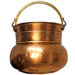 Large 19th Century Copper Pot Bucket