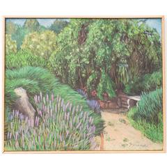 Herb Garden II, Original Oil Painting by Yoshie Iwahashi 12