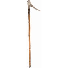 Bespoke Antler and Bamboo Sword-Cane