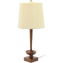 Mid-Century Modern Turned Table Lamp by Heifetz 7