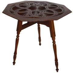 Carved Mahogany Tilt Top Table, circa 1915 12