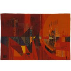 Mid-Century Modern Aubusson Tapestry by Maurice Andre 7