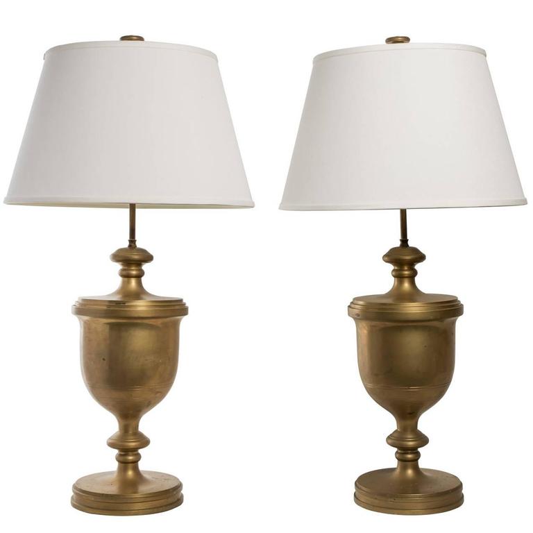 Brass Urn Shaped Table Lamps By Chapman For At 1stdibs Brass Urn Shaped Table Lamps By Chapman For