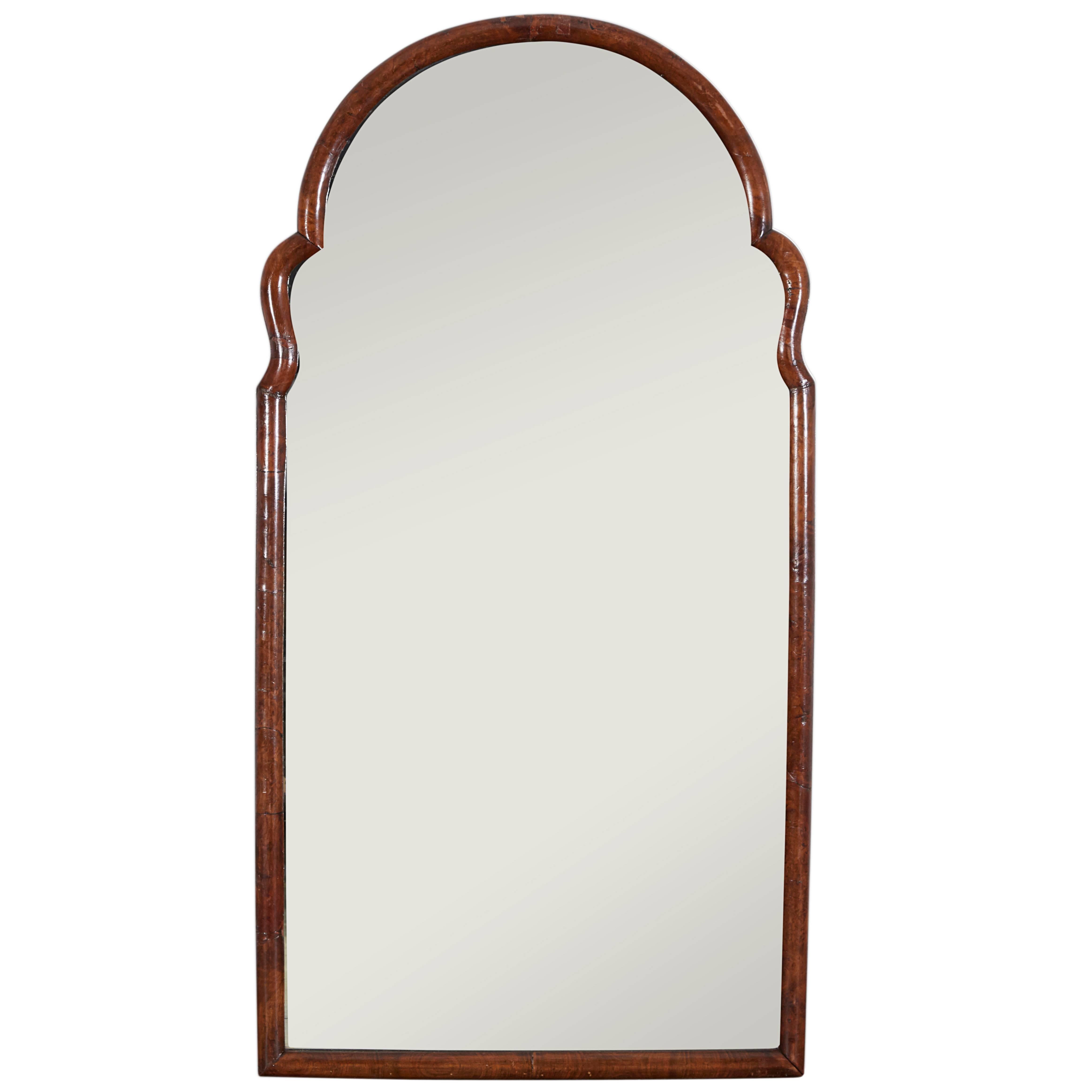 Queen Anne Style Walnut Pier Mirror