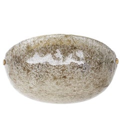 Amber Murano Glass Flush Mount Light by Hillebrand, Germany
