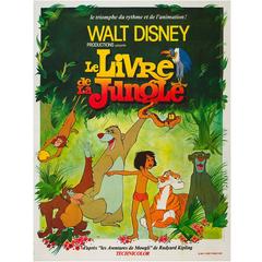 Jungle Book Original French Film Poster, 1970s