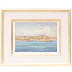Breton Port Scene, a French School Original Oil Painting 6