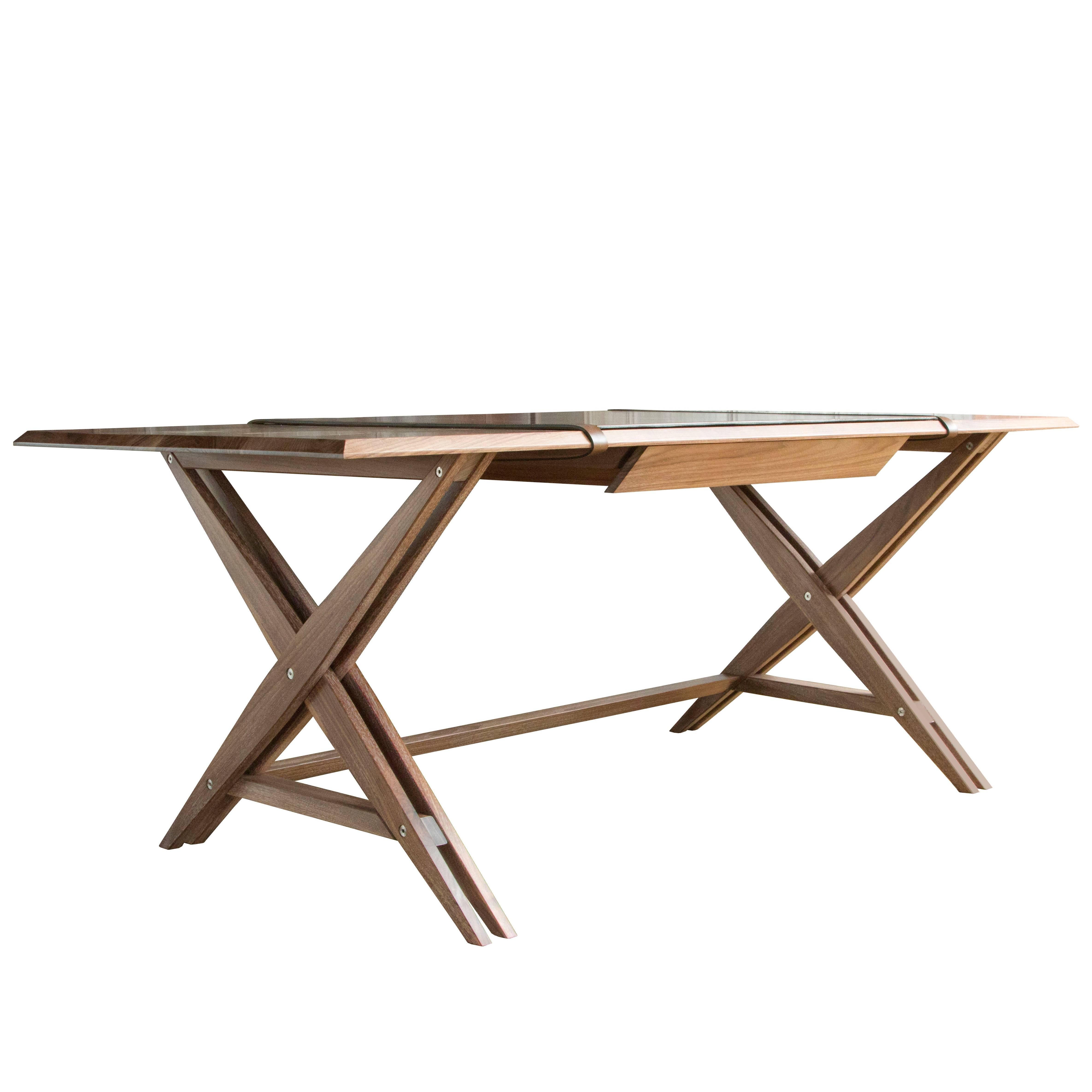 Octavio Desk Type 1 in Limed Walnut - handcrafted by Richard Wrightman Design