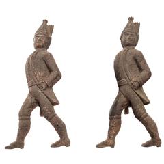 Hessian Soldier Andirons