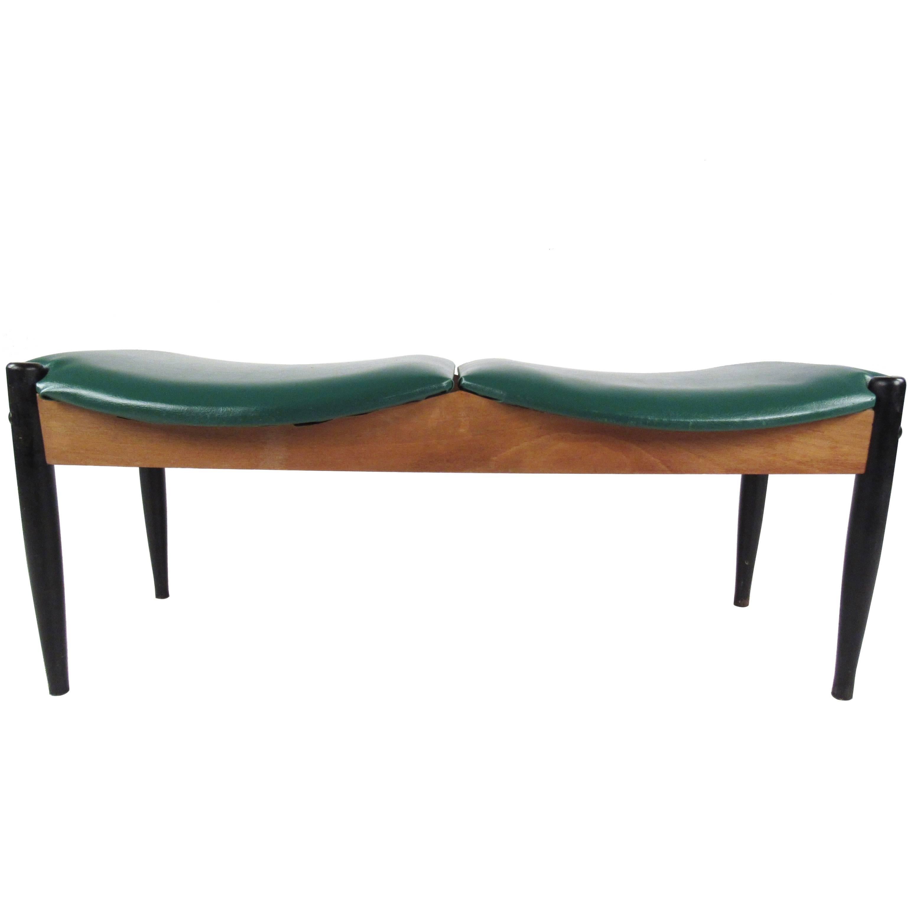 Mid-Century Modern Two-Seat Window Bench by John Stuart