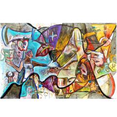 Abstract Art Painting "We Can Talk"